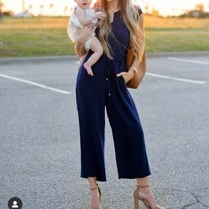 Ralph Lauren sleeveless navy jumpsuit